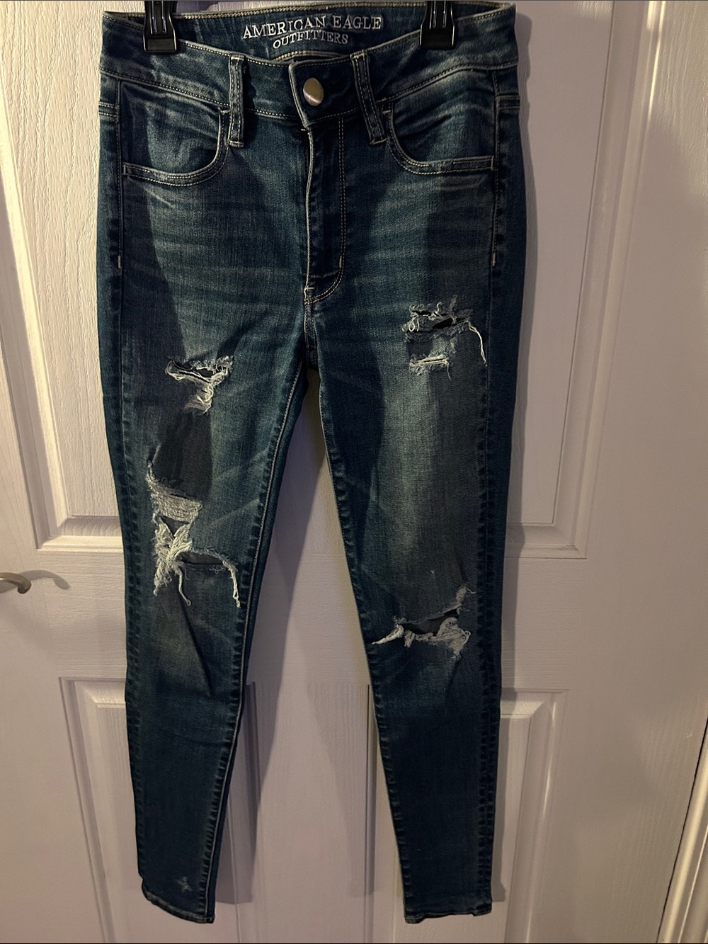 American Eagle Outfitters Distressed Skinny Jeans 2 Regular